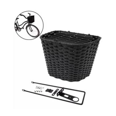 Imagem de Cesta Cestinha Bicicleta Aro 24 e 26 Retro Grande Reforçada - Universa
