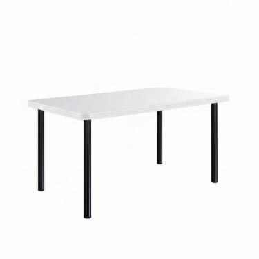 Imagem de Mesa Estrutura Preta Mp1010-tp800 Tampo 1500x800x45mm Preto/branco