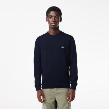 Imagem de Suéter Lacoste Gola Redonda de Algodão Orgânico Masculino-Masculino