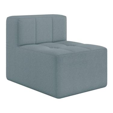 Imagem de Sofá Modulado Na Caixa 1 Lugar 77cm Espuma D33 Multimóveis CR45350 Azul