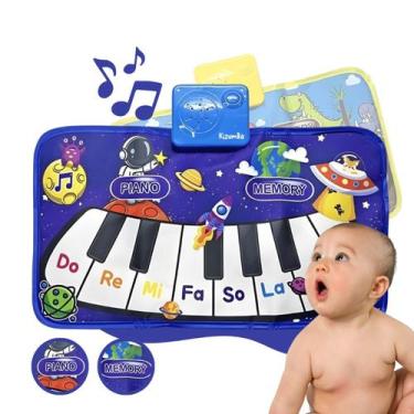 Imagem de Tapete Piano Infantil Brinquedo Educativo Musical com Teclado Interati