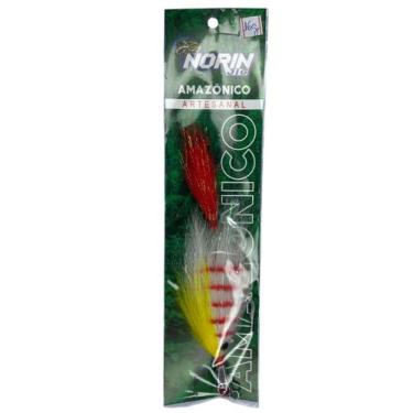 Imagem de Isca artificial norin jig bananinha amazonico doubletail a 6/0 16g, Ad