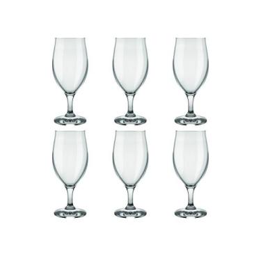 Imagem de Conjunto 6 Taças de Cerveja Chopp Windsor 330 ml Vidro Nadir Figueired