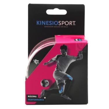 Imagem de Bandagem Adesiva/Fita Terapêutica - KinesioSport, Rosa