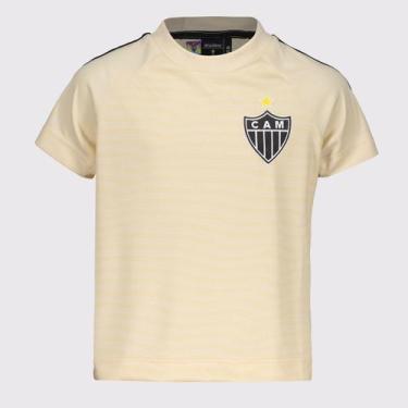 Imagem de Camisa Atlético Mineiro Fervilhar Infantil Bege - Braziline, 4 ANOS