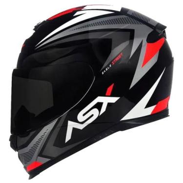 Imagem de Capacete ASX Eagle Street Preto / Grafite / Branco, 60