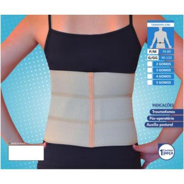 Imagem de Cinta Elástica Abdominal 4 Gomos Pós-Cirúrgica - Udine, G - GG