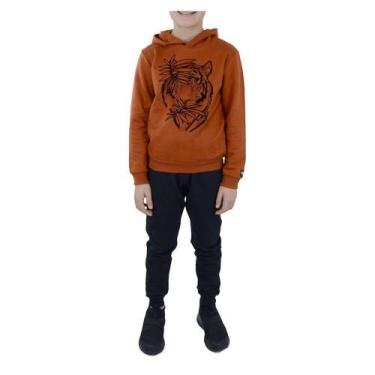 Imagem de Conjunto Infantil Masculino Alakazoo Moletom Laranja - 66589