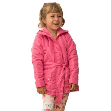 Imagem de Casaco acolchoado Infantil juvenil com cinto Inverno - BLACK SAND, 16,