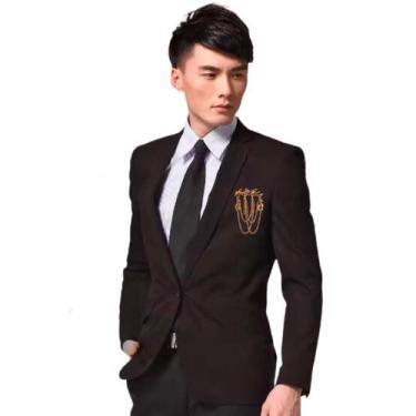 Imagem de Broches Alfinete Enfeite Masculino Terno Noivo Acessórios - anjo da ma