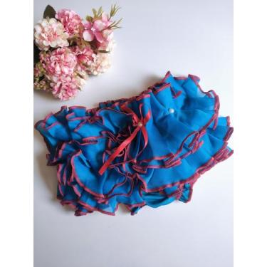 Imagem de Calcinha com babado - bunda rica - sem marca, Azul, Único