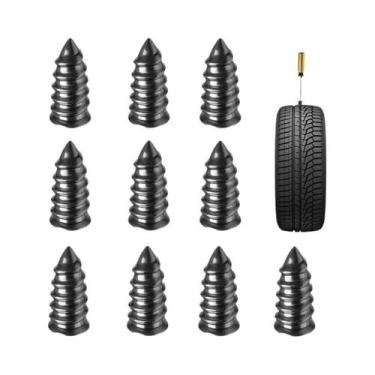 Imagem de Kit De Reparo Rápido De Pneus Furados Para Carros: Pregos, Parafusos E