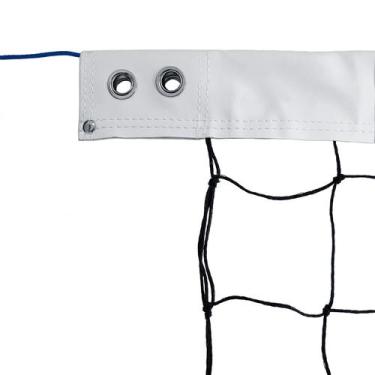 Imagem de Rede de volei 02 faixas - Gismar, Preto, 1mX9,50m, nylon