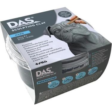 Imagem de Massa para Modelar e Esculpir Oil Clay 230g Das Sculpting Clay, Cinza,