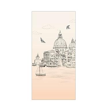 Imagem de WSWJDW Película fosca para janela de privacidade Vitral para decoração de parede interior de casa Adesivos de janela Adesivos de vidro Película de porta de chuveiro sem cola, 10