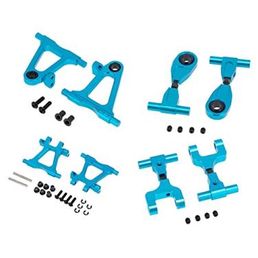 Imagem de Fancyes Atualização de peças para TT02 1:10 Monster Truck Car Veículo Modificação do modelo do modelo de azul, Braço oscilante traseiro dianteiro