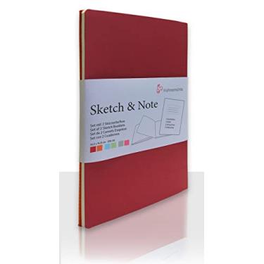Imagem de Sketch & Note 125 g/m², cadernetas, set vermelho, A6, 20 fls cada