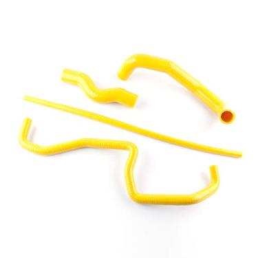 Imagem de LUXERAD Tubo de refrigeração de 3 camadas de 4,5 mm de desempenho de silicone para Nissan 350 Z 350Z 03-06 Infiniti G35 (Amarelo)