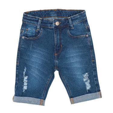 Imagem de Bermuda Jeans Infantil Masculina Puidos Shorts Clube do Doce