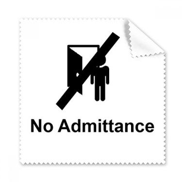 Imagem de Sem Admittance Warning Symbol Pano de Limpeza para Tela de Telefone, 5 peças