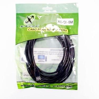 Imagem de Cabo Usb 2.0 Para Impressora X-Cell 5M Preto AmXBm Xc-Ci-5M