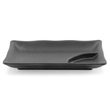 Imagem de Prato Sushi e Sashimi com Porta Shoyu 19x12 cm Gourmet Mix