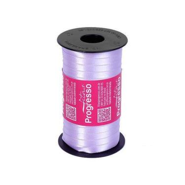 Imagem de Fita De Cetim Progresso 7Mm Com 100 Metros Lilás