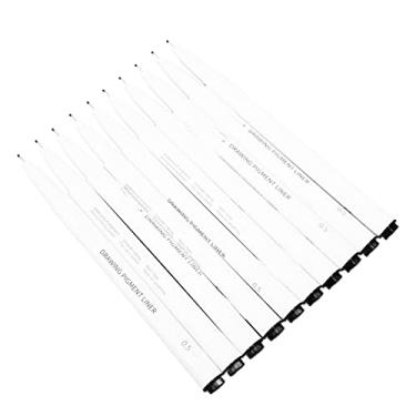 Imagem de Canetas Micro Line de 0,5 mm, excelente tinta preta Canetas Micro Line altamente resistentes ao desbotamento para