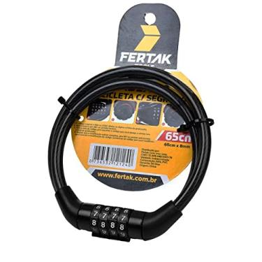 Imagem de Cadeado bicicleta com segredo cadeado moto segredo corrente Fertak