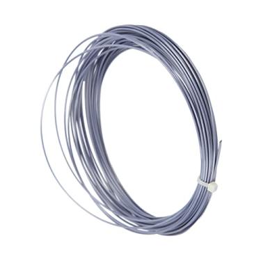 Imagem de Fio de tênis hexagonal macio profissional para fio de tênis hexagonal mate de 1,24 mm de diâmetro Cinza