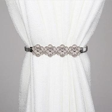 Imagem de Cortinas de mola Alças de mola Estilo nórdico Clipe de fivela de cortina de metal Corda de metal Ganchos de cortina Decoração de casa Cortina de amarração Retenção, 20