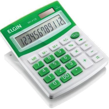 Imagem de Calculadora De Mesa Visor - Alimentacao Solar E Bateria - Blister Mv41