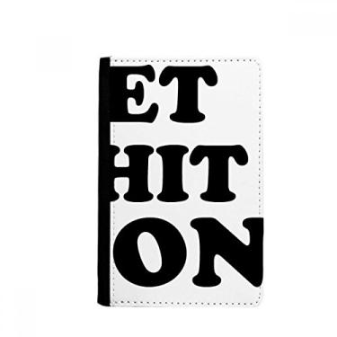 Imagem de Get Shit Done Palavras Citações Design Porta Passaporte Notecase Burse Capa Carteira Cartão Bolsa, Multicolor