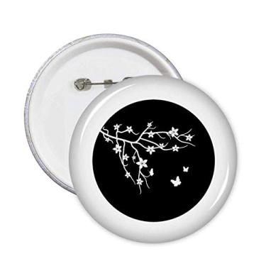 Imagem de Ramo Sakura Japão Borboleta Japonesa Pinos Emblema Botão Decoração 5 peças
