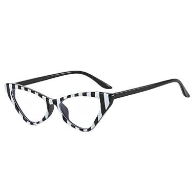 Imagem de Óculos de sol exclusivo de olho de gato com estampa de zebra para mulheres moda hip hop ultraleve óculos de sol masculinos tons gradientes, transparente de zebra, tamanho único