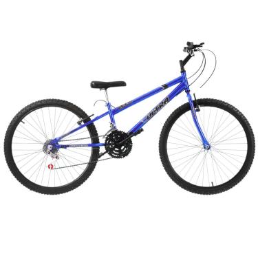 Imagem de Bicicleta de Passeio Ultra Bikes Esporte Chrome Line Rebaixada Aro 26 Reforçada Freio V-Brake – 18 Marchas Blue Azul