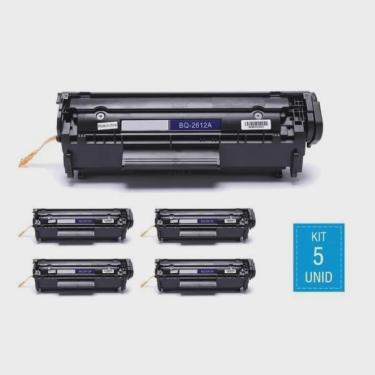 Imagem de Kit Toner compatível hp Q2612A recarregavel 5 unidades