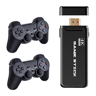 Imagem de BakaKa Controlador de Joystick de jogo sem fios HDMI Game Stick consola de videojogos duplos integrada 10000 jogos sistema de código aberto 64 GB