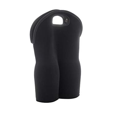 Imagem de LYOR - Bolsa Térmica em Neoprene para 2 Garrafas de Vinho Preta 36cm x 24,5cm