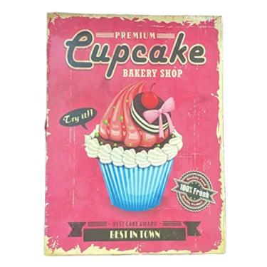 Imagem de Placa quadro decorativo para casa em mdf decoração área gourmet cozinha quarto (Cupcake02)