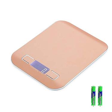 Imagem de balanças de alimentos para pesar, balanças de cozinha balanças de alimentos digitais de aço inoxidável com função de tara retroiluminada lcd balanças de pesagem elétricas para assar