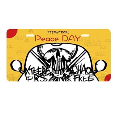 Imagem de DIYthinker Número 16 Ninja Black Skeleton Sword Placa de carro Decoração Dia da Paz