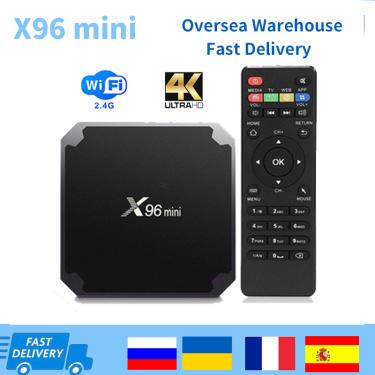 Imagem de X96 mini smart android 9.0 caixa de tv amlogic s905w tvbox 2gb 16gb conjunto caixa superior 2.4ghz