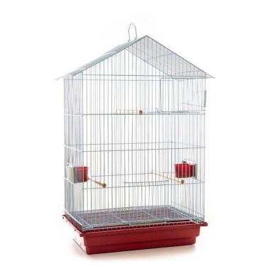 Imagem de Gaiola Periquito Contrera Imperial Com Bandeja Vermelha
