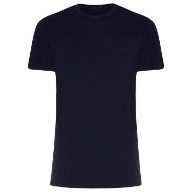 Imagem de Camiseta Ellus Masculina Regular Cotton Fine Gothic Logo Azul Marinho-Masculino