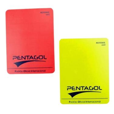 Imagem de Cartão Arbitro Auxiliar Juiz Futebol Campo Jogo Pentagol-Unissex