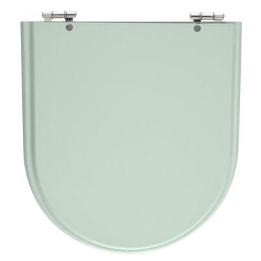 Imagem de Assento Sanitário Calypso Verde Água Tampa para Vaso Incepa de Madeira Laqueada