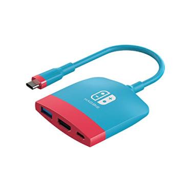 Imagem de Hagibis Switch Dock para Nintendo Switch OLED, base de carregamento portátil para TV com HDMI e porta USB 3.0, conjunto de base de substituição tipo C para adaptador de TV HDMI para MacBook Pro Air