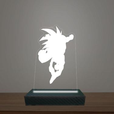 Imagem de Luminária Led 3d Goku Voando Abajur Luxo