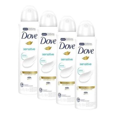 Imagem de Kit 4 Desodorantes Dove Sensitive Sem Perfume 150ml Sensitive sem Perfume
